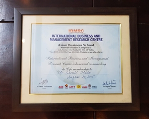 Life Membership for International Business and Management Research Centre, 2015